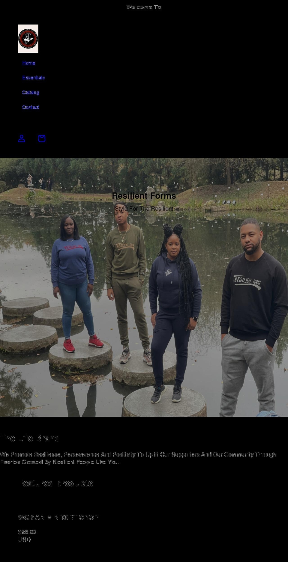 resilientforms.com shopify website screenshot