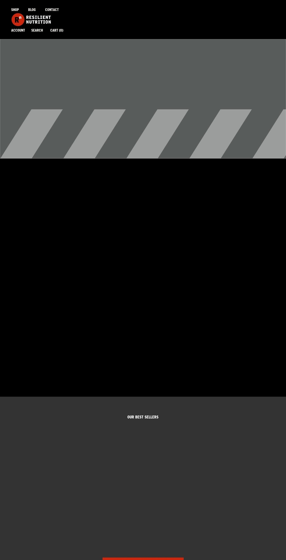 resilientnutrition.com shopify website screenshot