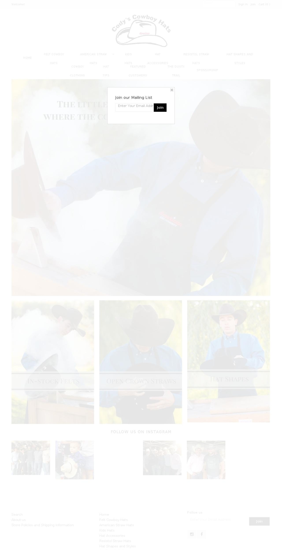 resistolcowboy.com — Shopify storefront screenshot
