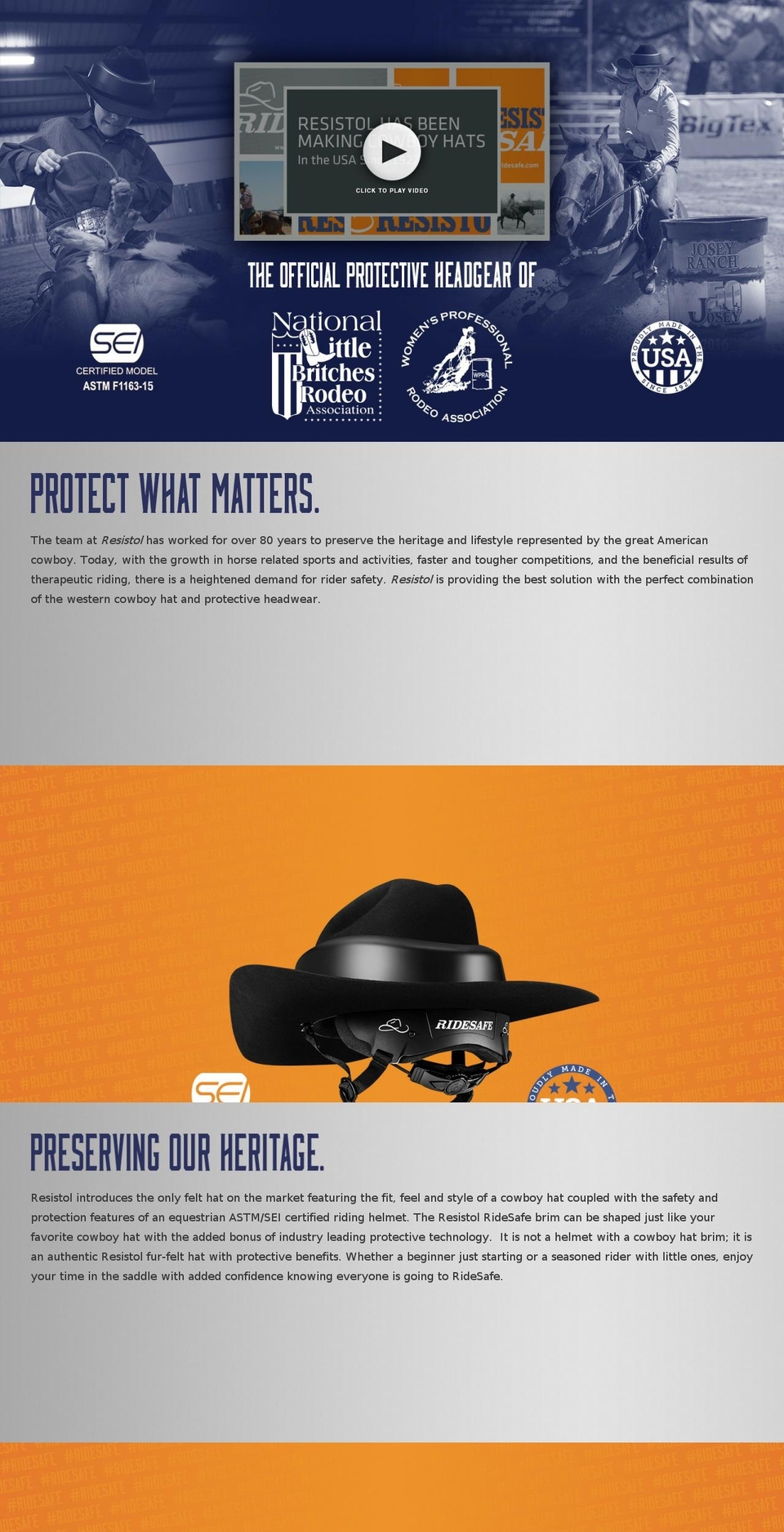 resistolridesafe.com shopify website screenshot