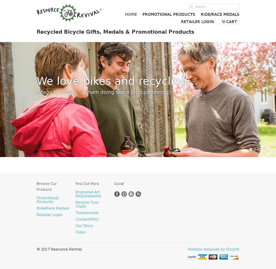 resourcerevival.biz shopify website screenshot