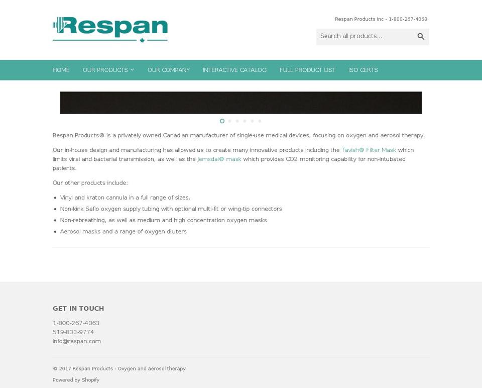 respan.com shopify website screenshot