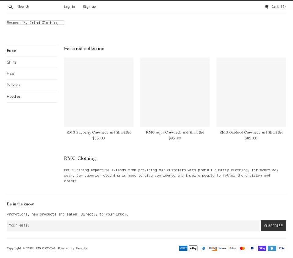 respect-my-grind-clothing.myshopify.com shopify website screenshot