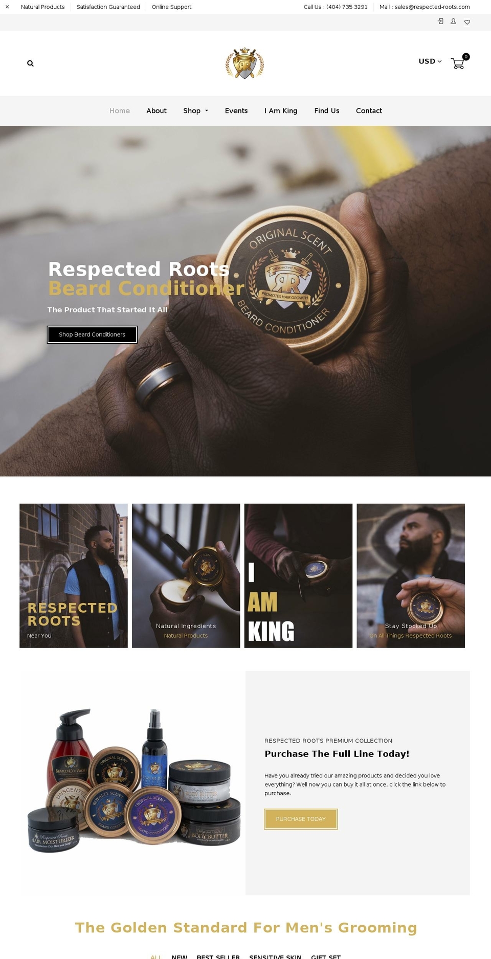 install-01 Shopify theme site example respectedroots.com