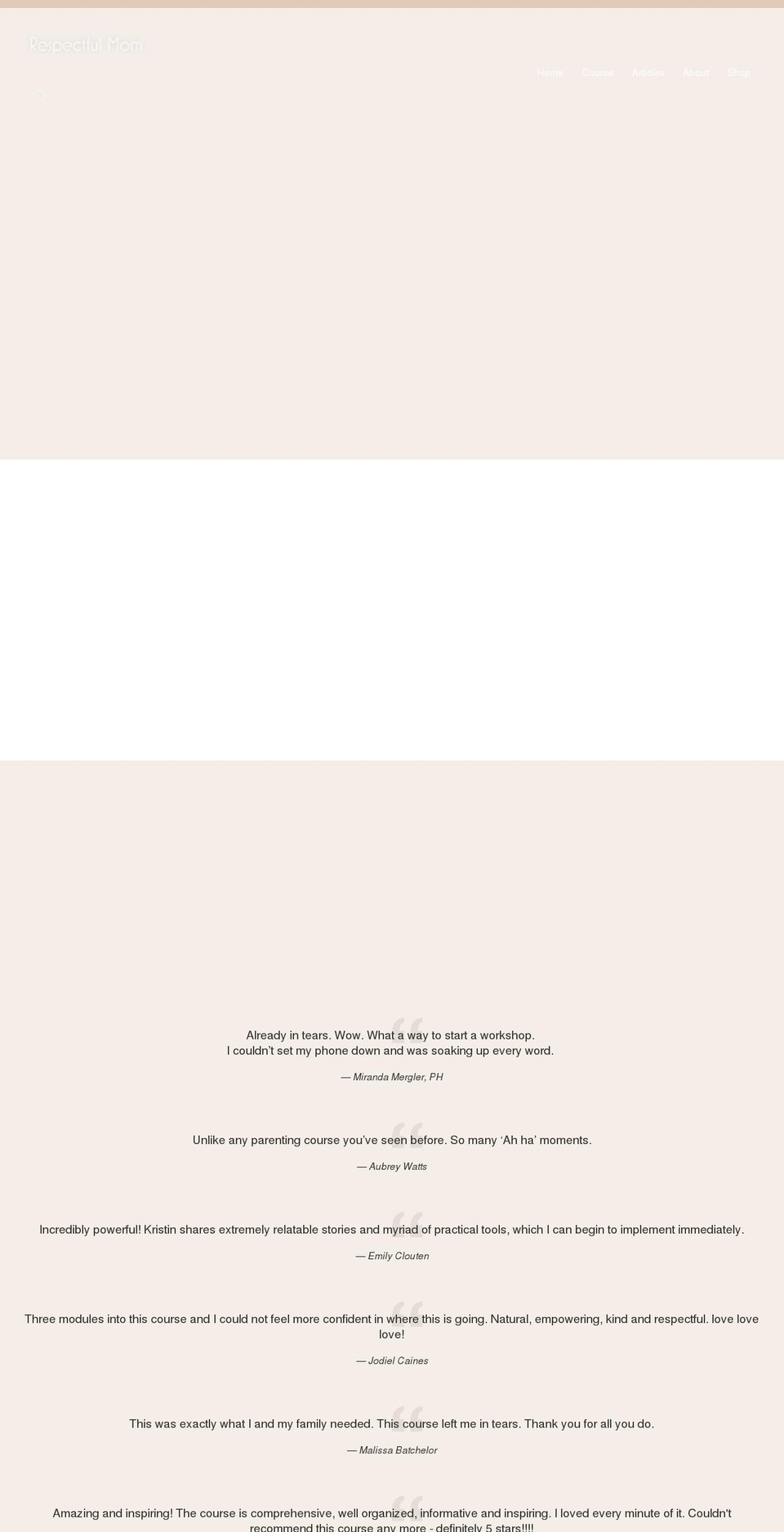 respectfulmom.com shopify website screenshot