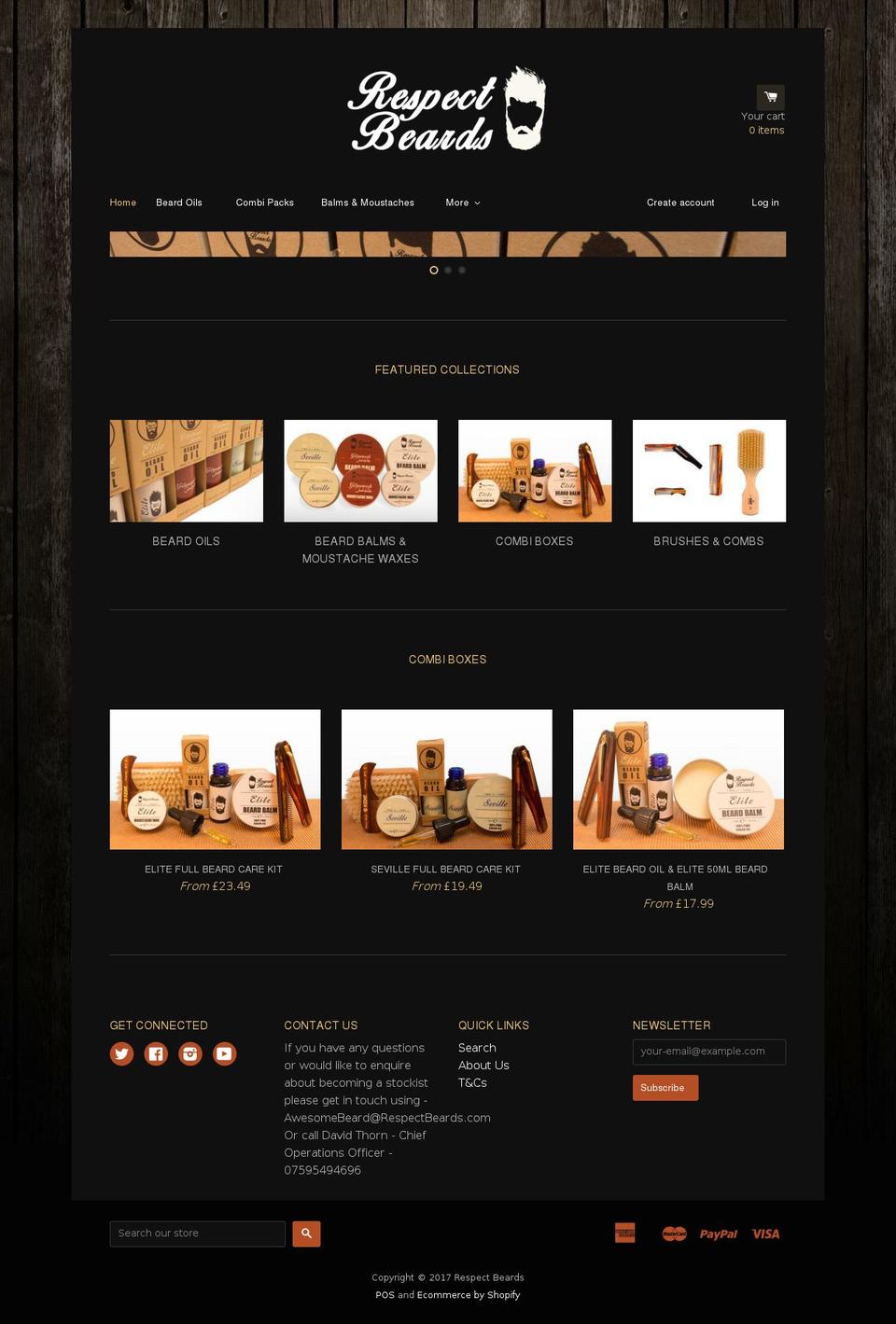 respectmalegrooming.com shopify website screenshot