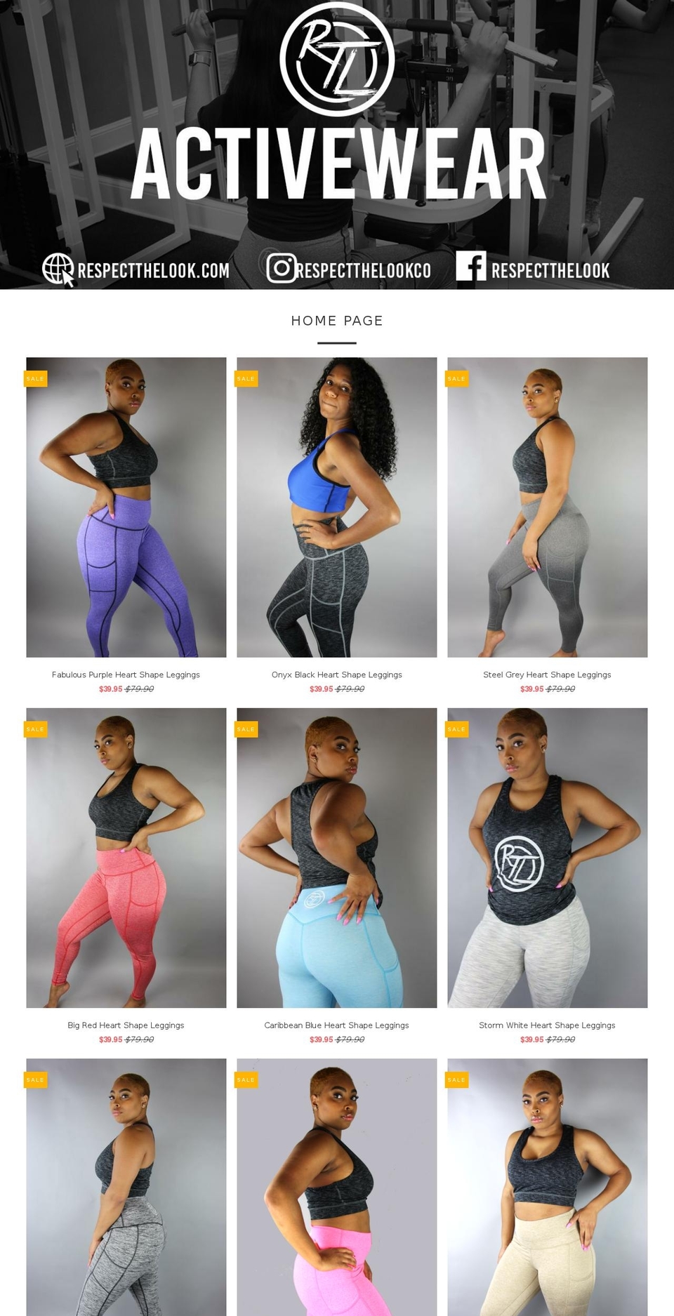 respectthelook.com — Shopify storefront screenshot