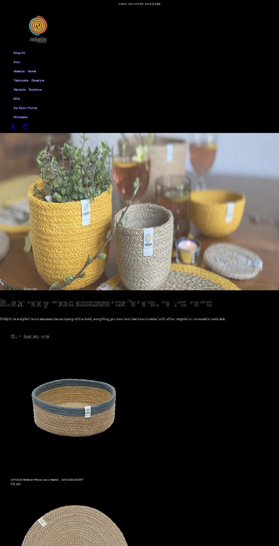 respiin.com shopify website screenshot