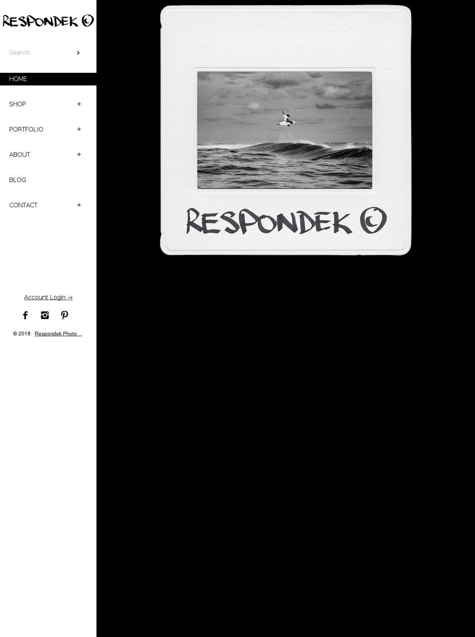 respondekphoto.com shopify website screenshot