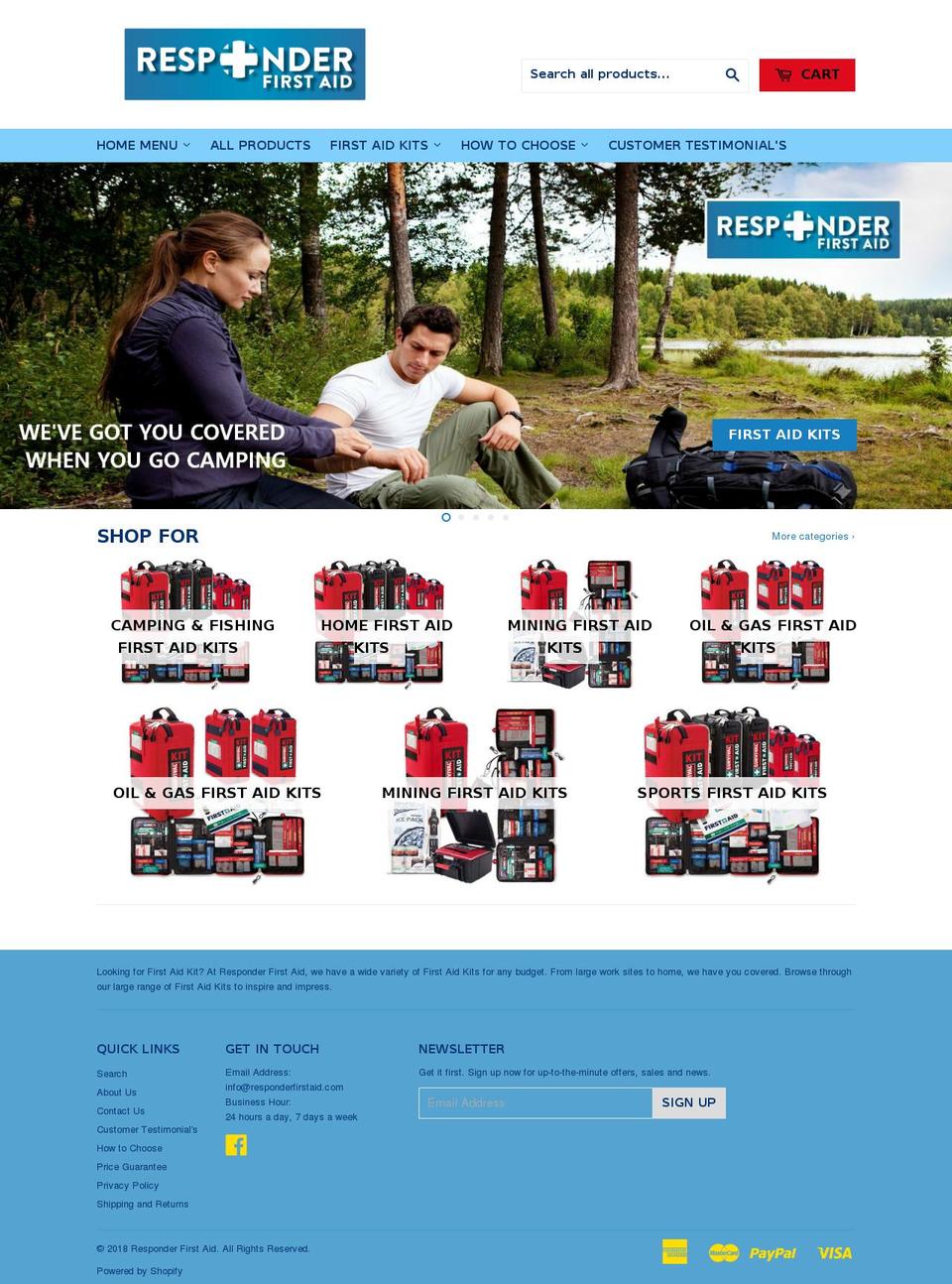 responderfirstaid.com — Shopify storefront screenshot
