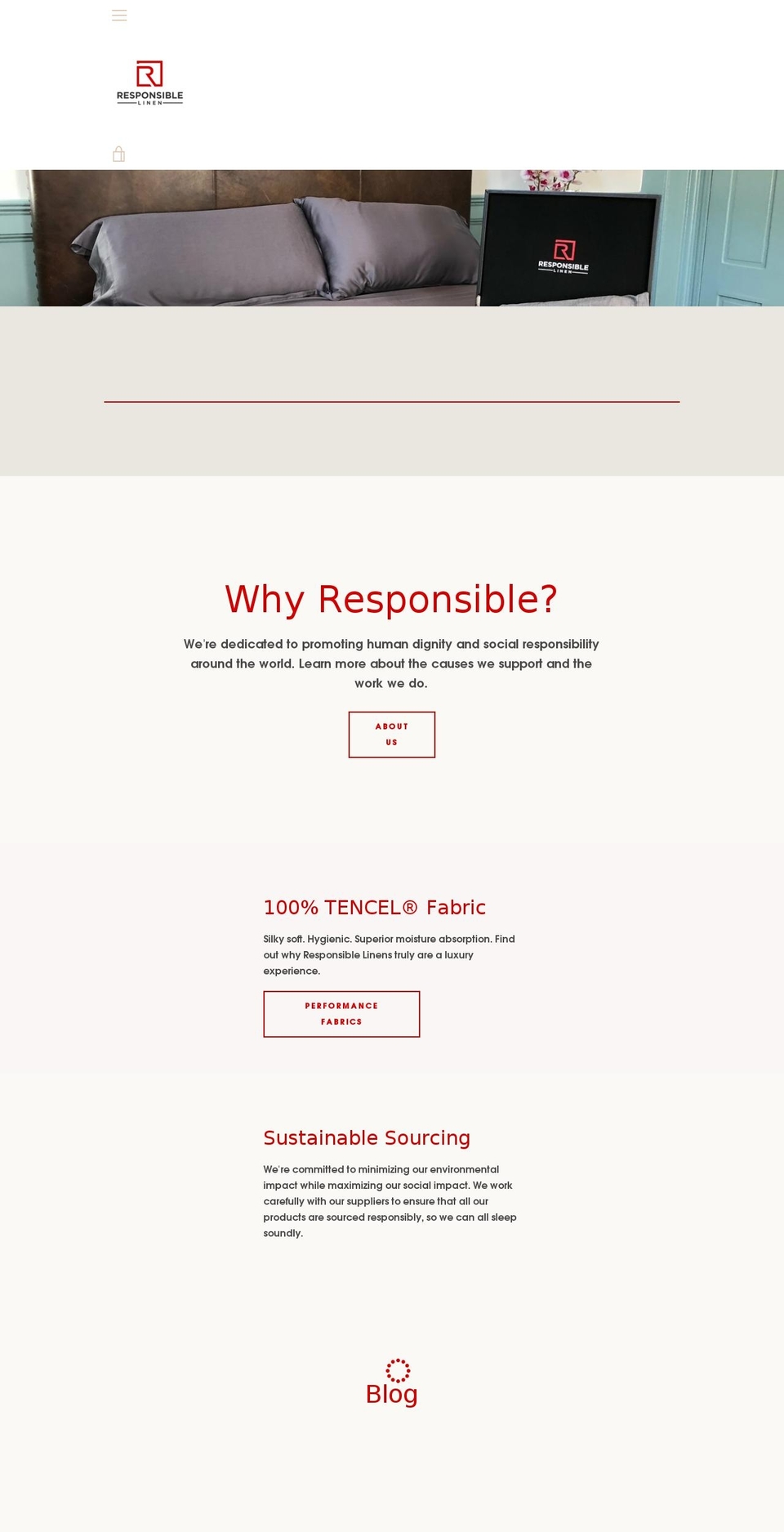 May 2018 Shopify theme site example responsiblelinen.com