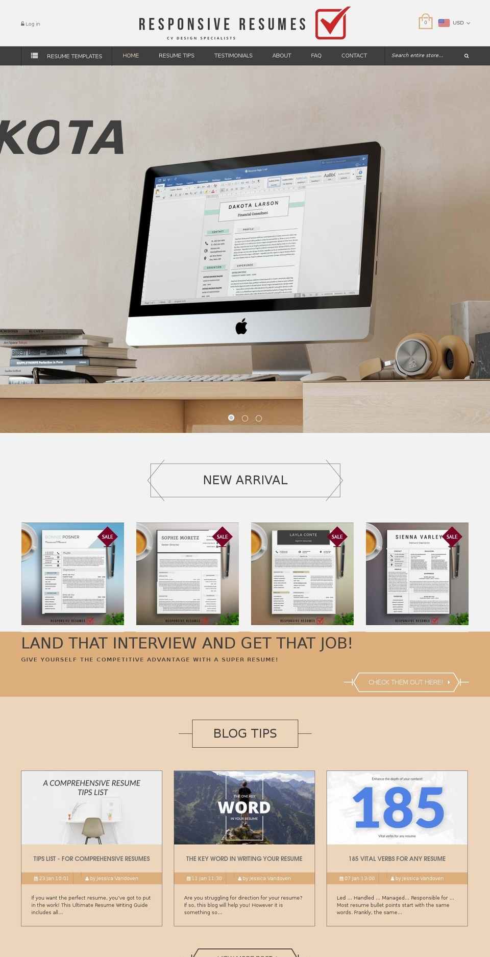 watz-r13 Shopify theme site example responsiveresumes.com