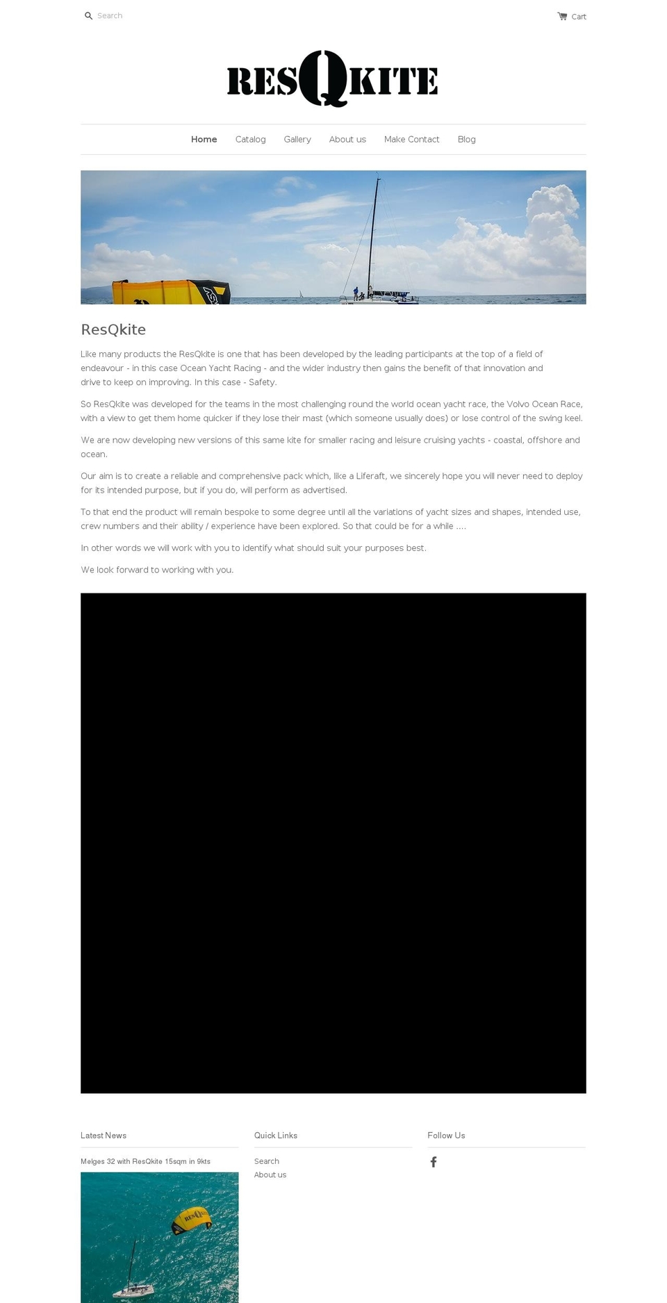 resqkite.com shopify website screenshot