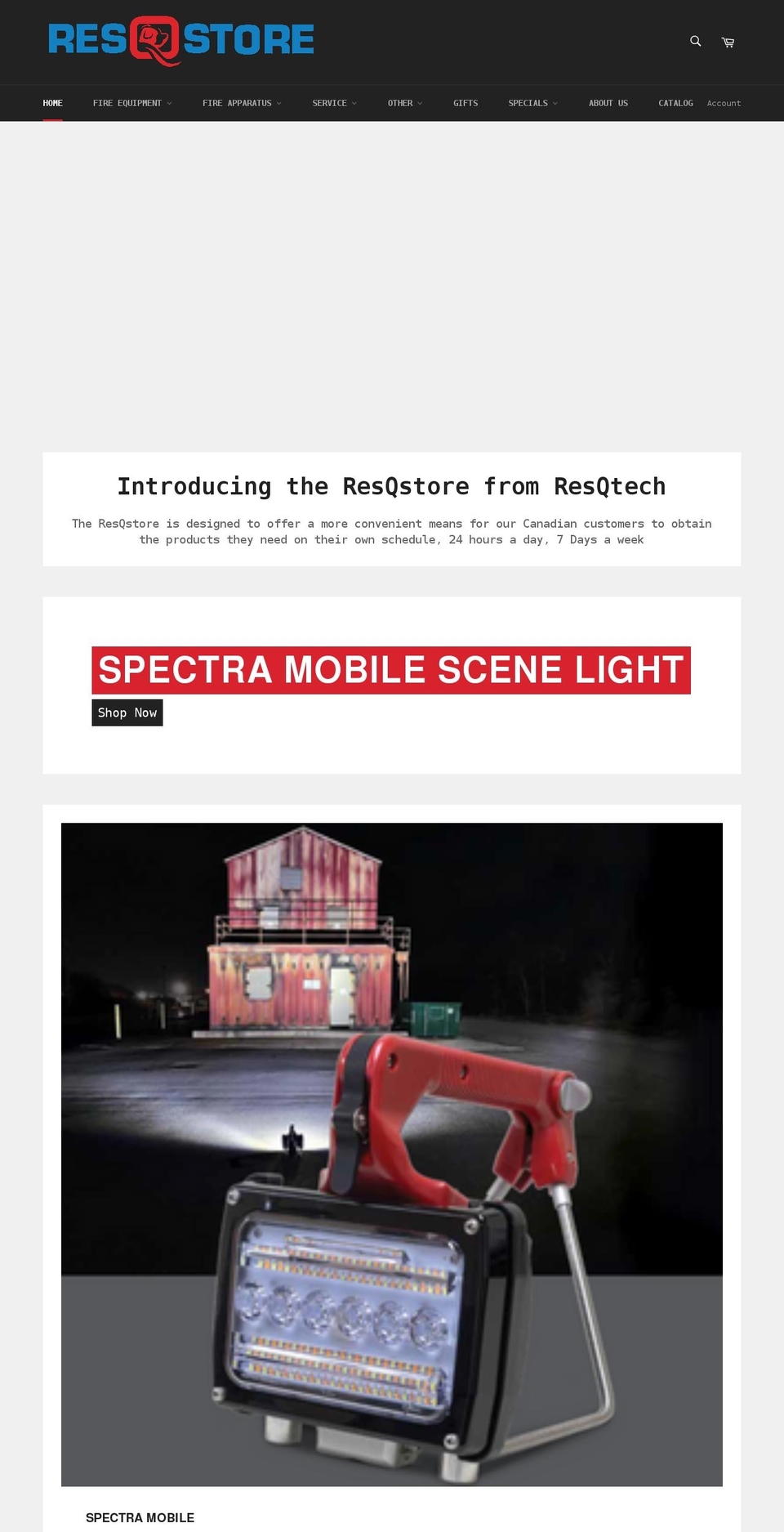 resqstore.com shopify website screenshot