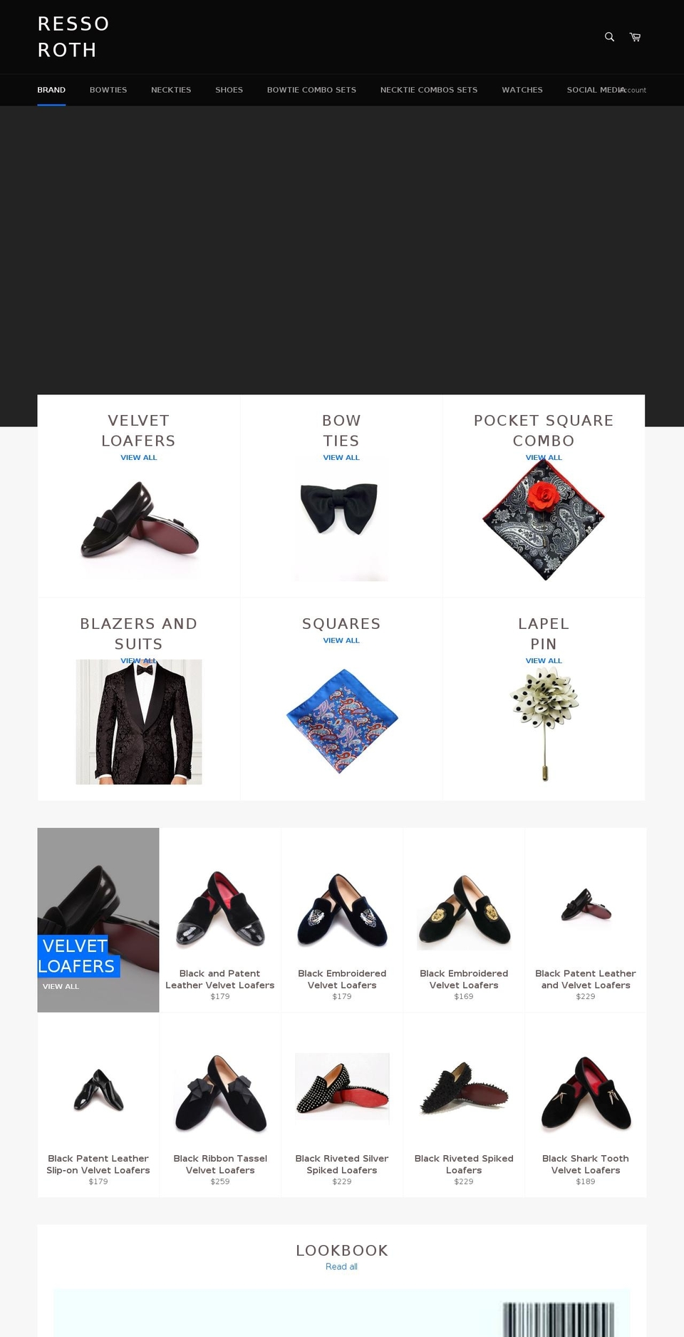 ressoandroth.com shopify website screenshot