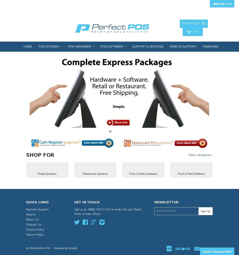 restaurantperfect.com — Shopify storefront screenshot