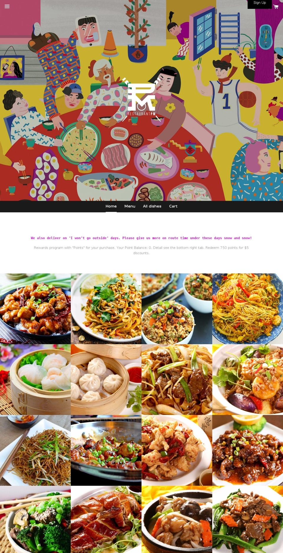 boundless Shopify theme site example restaurantpm.com