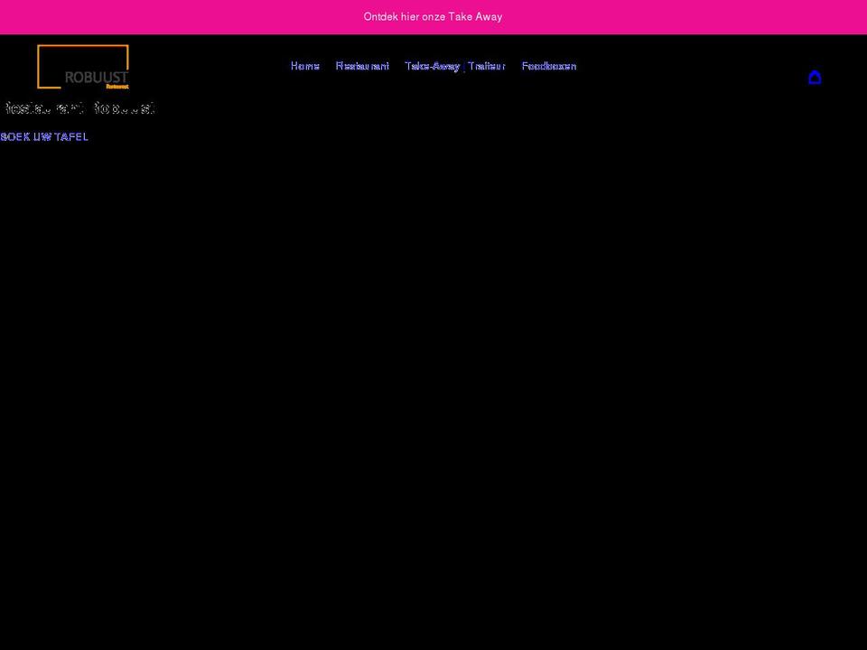 restaurantrobuust.be shopify website screenshot