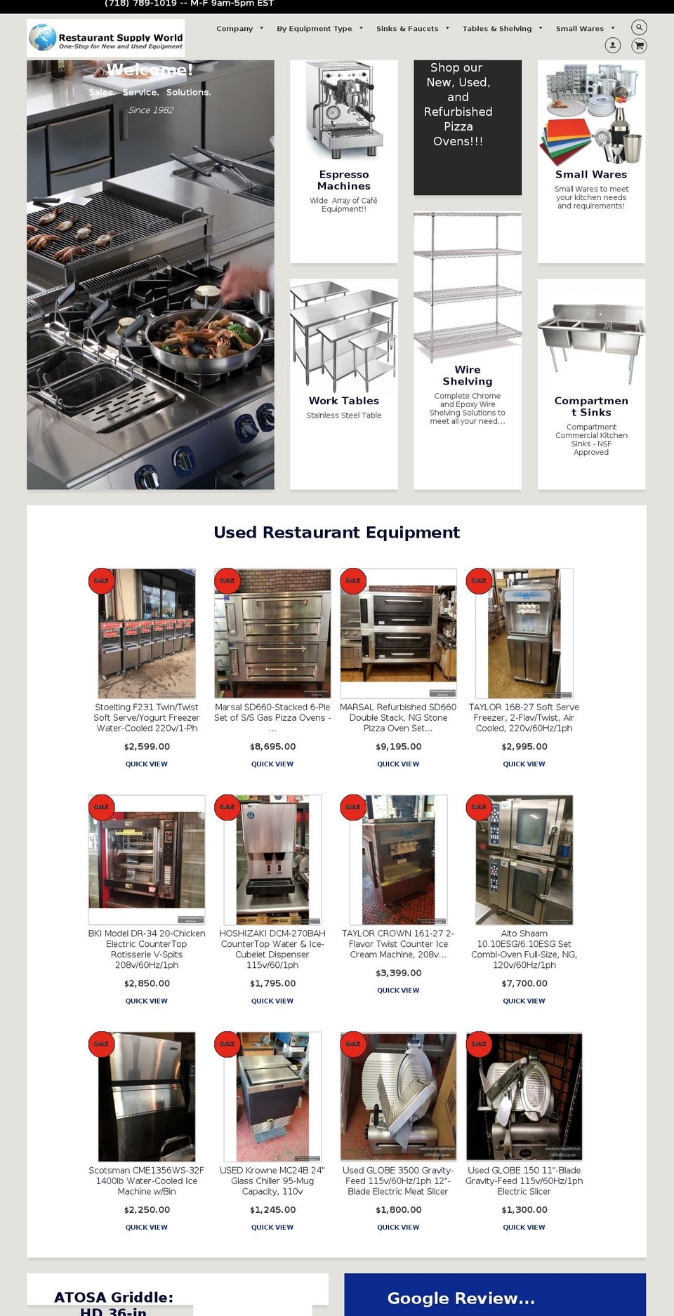 restaurantsupplyworld.com — Shopify storefront screenshot