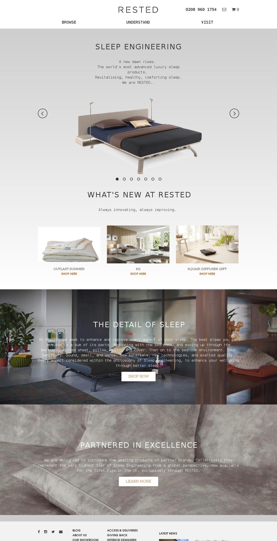 rested.info shopify website screenshot