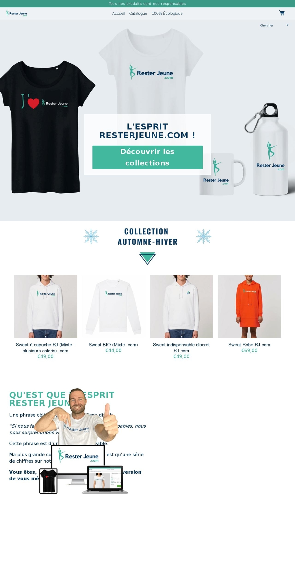 resterjeunefitness.shop shopify website screenshot