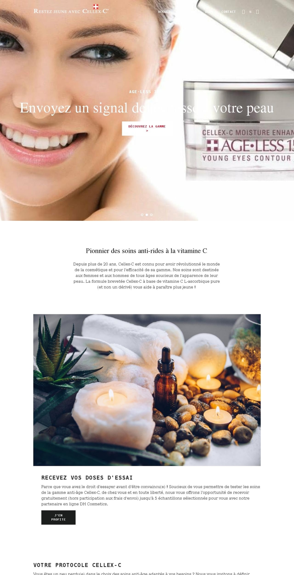 restez-jeune-avec-cellex-c.com shopify website screenshot