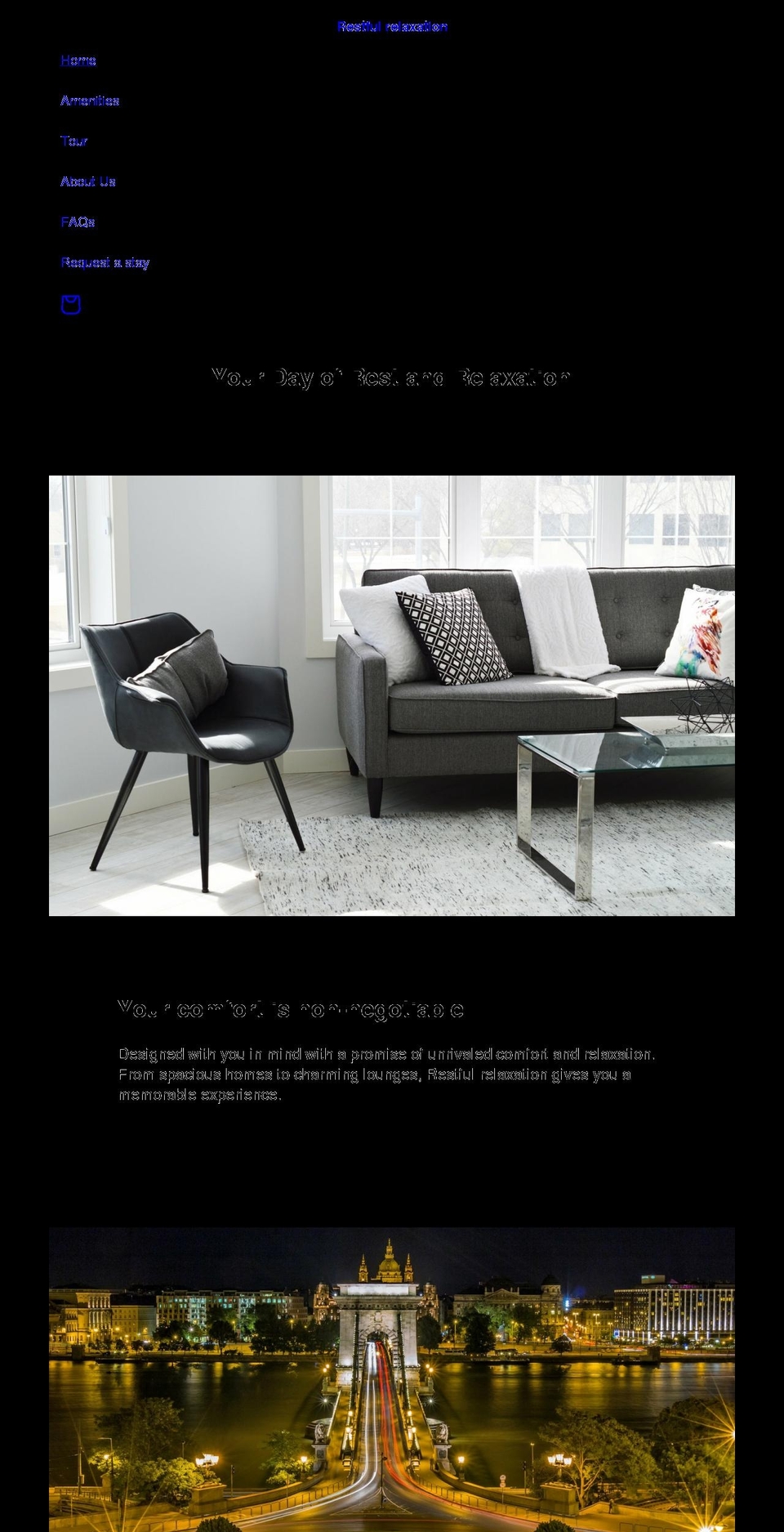 restfulrelaxation.com shopify website screenshot