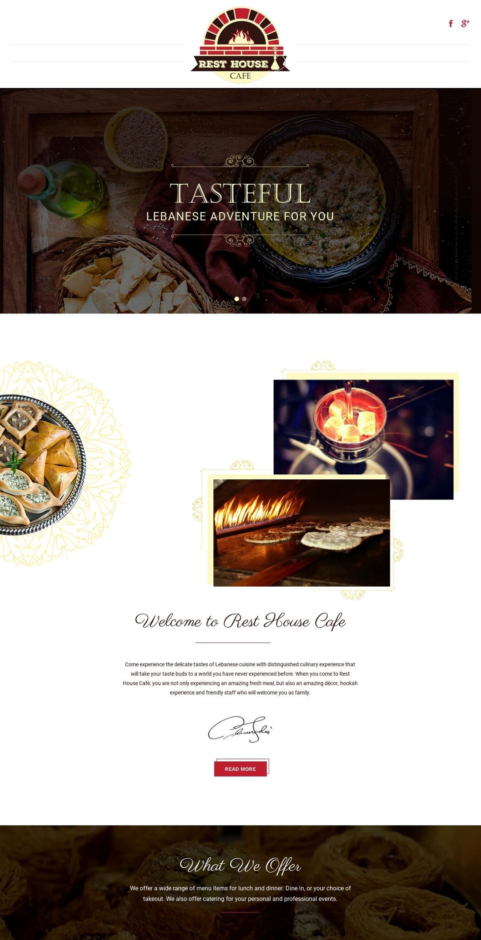 resthousecafe.com — Shopify storefront screenshot