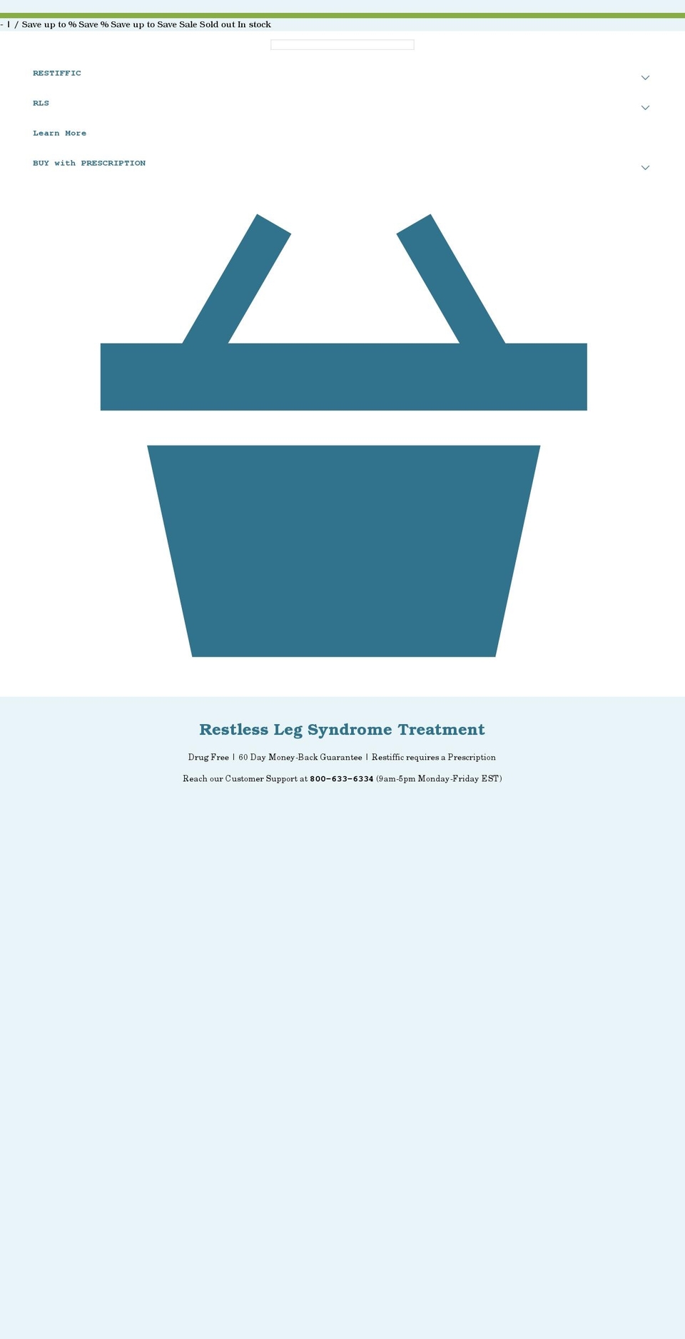 restiffic.com shopify website screenshot