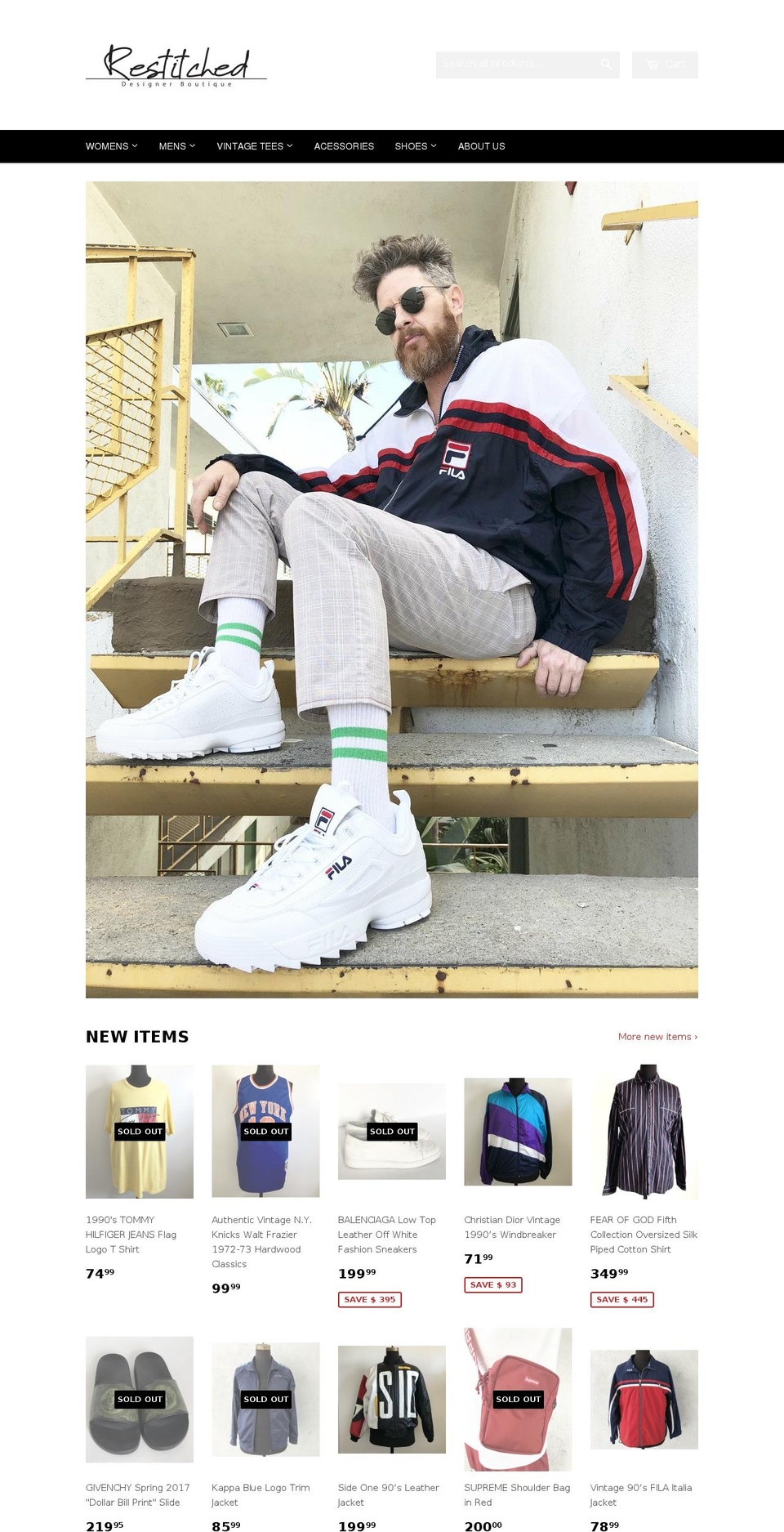 restitchedla.com — Shopify storefront screenshot