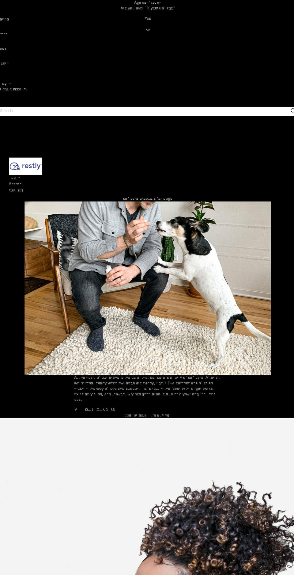 restlypets.com shopify website screenshot