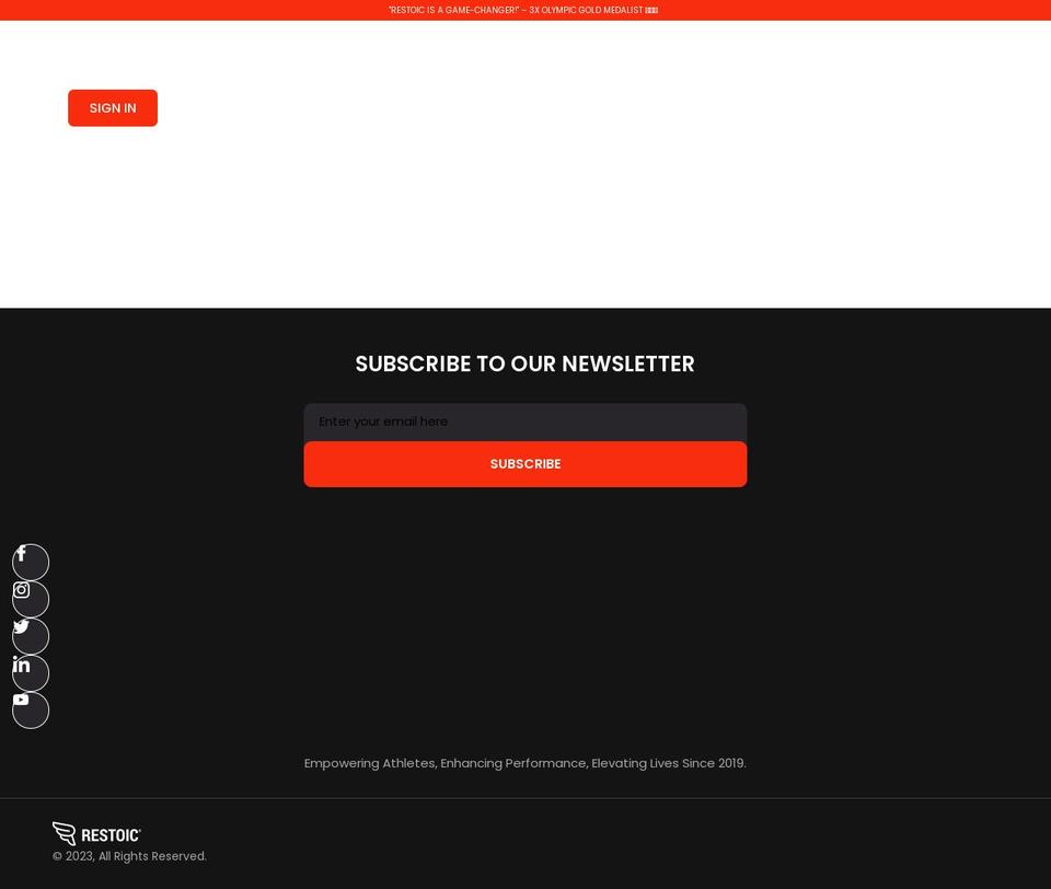 restoic.com shopify website screenshot