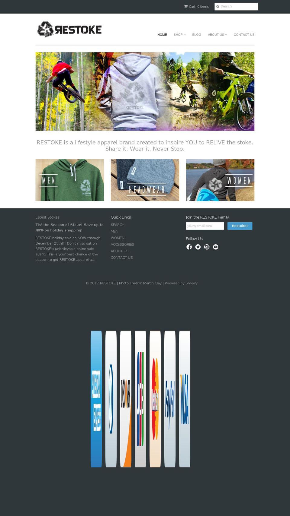 restoke.com shopify website screenshot