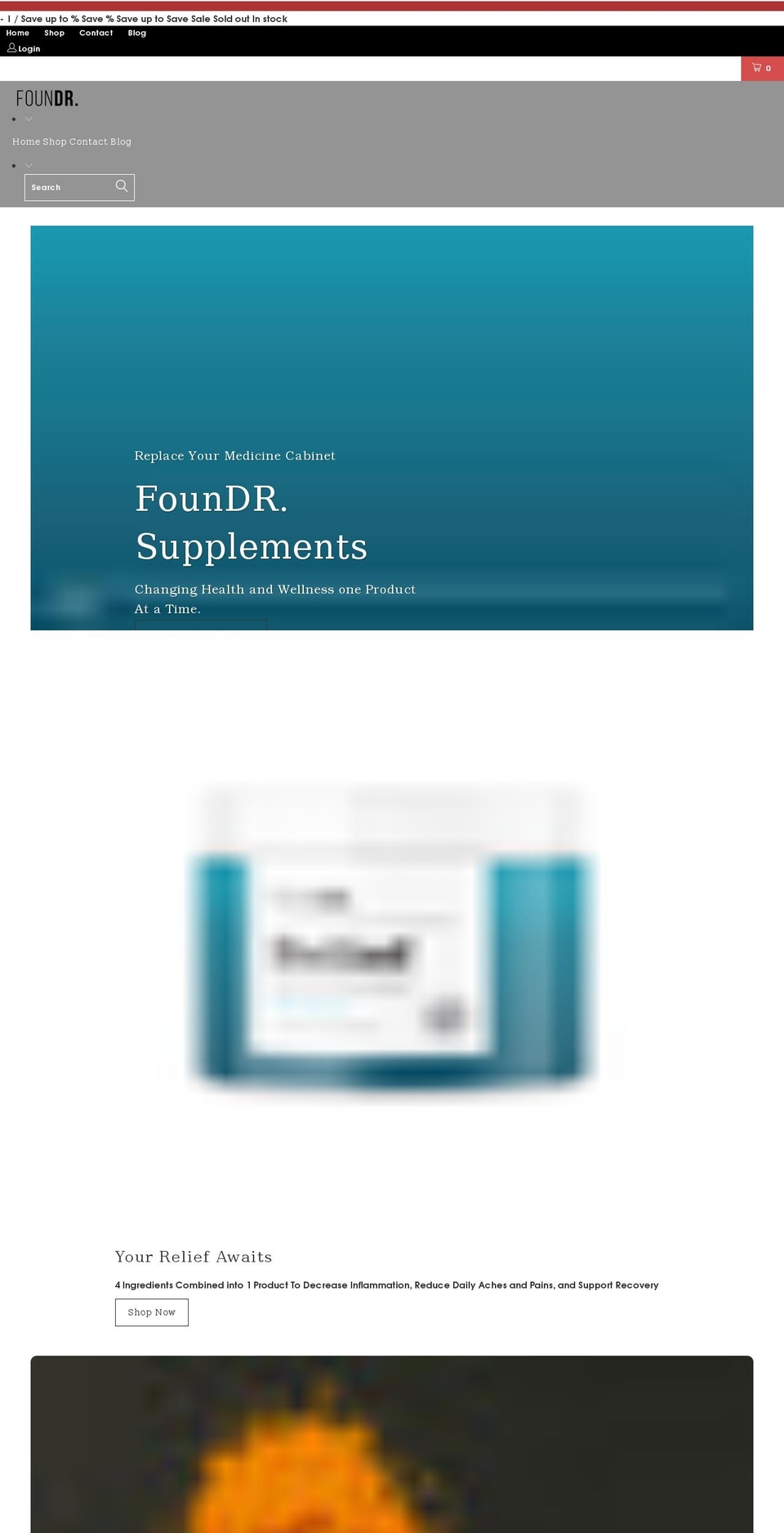 restore24supplements.com shopify website screenshot