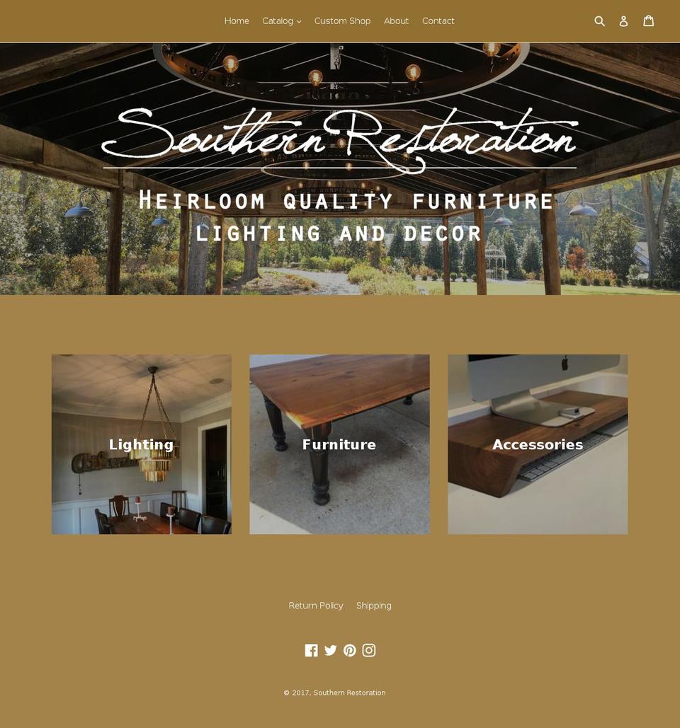 restoreandreuse.com shopify website screenshot