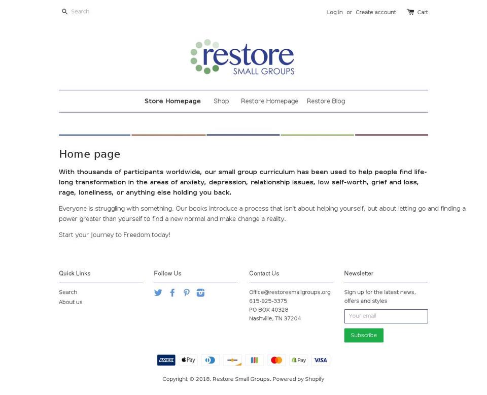 restorebooks.org shopify website screenshot