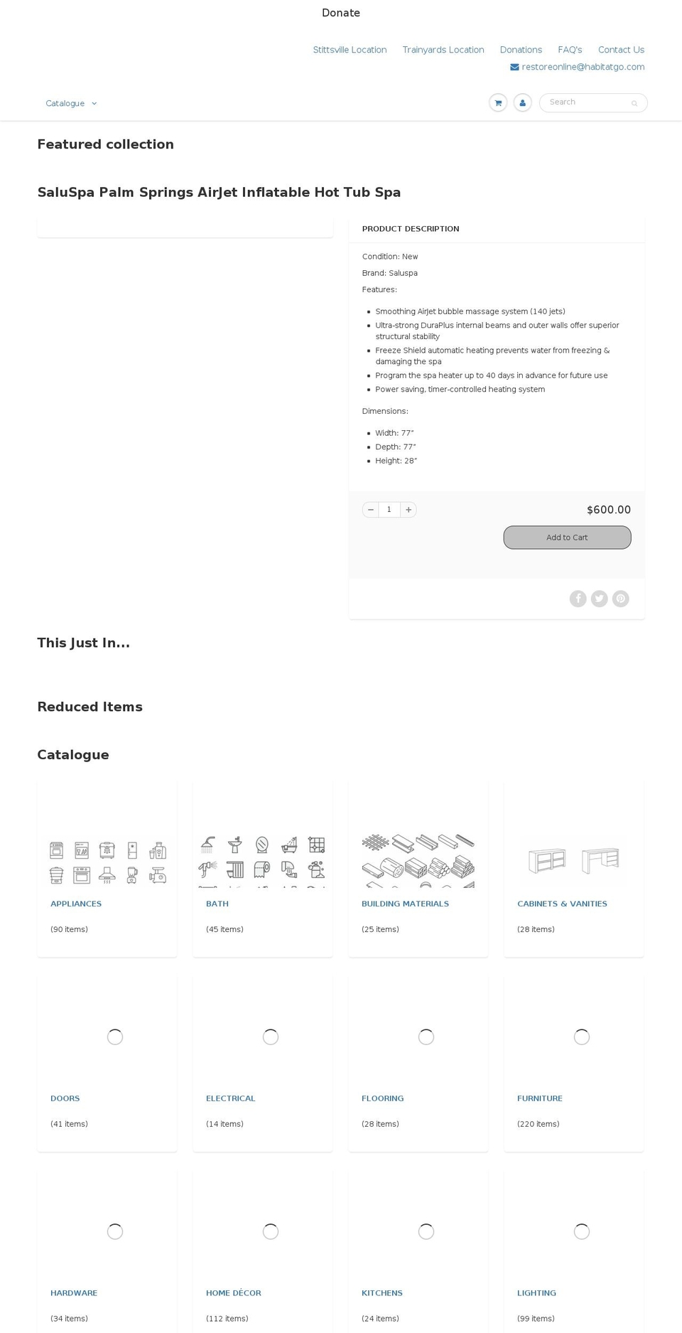 restoregoshop.ca shopify website screenshot
