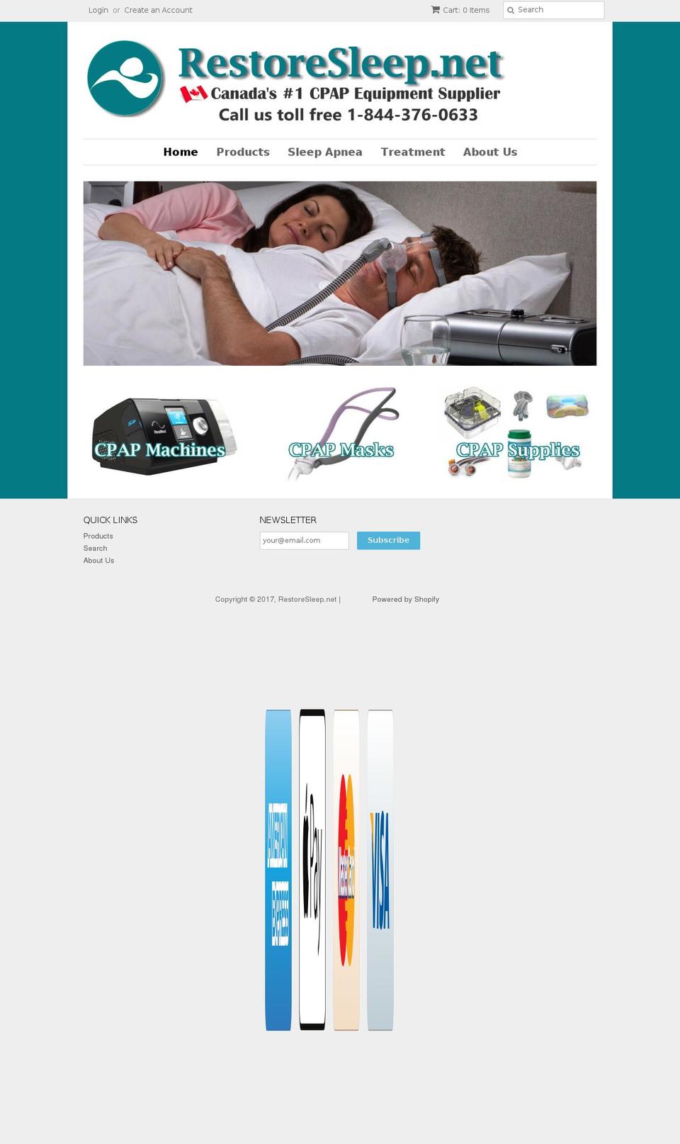 restoresleep.net shopify website screenshot