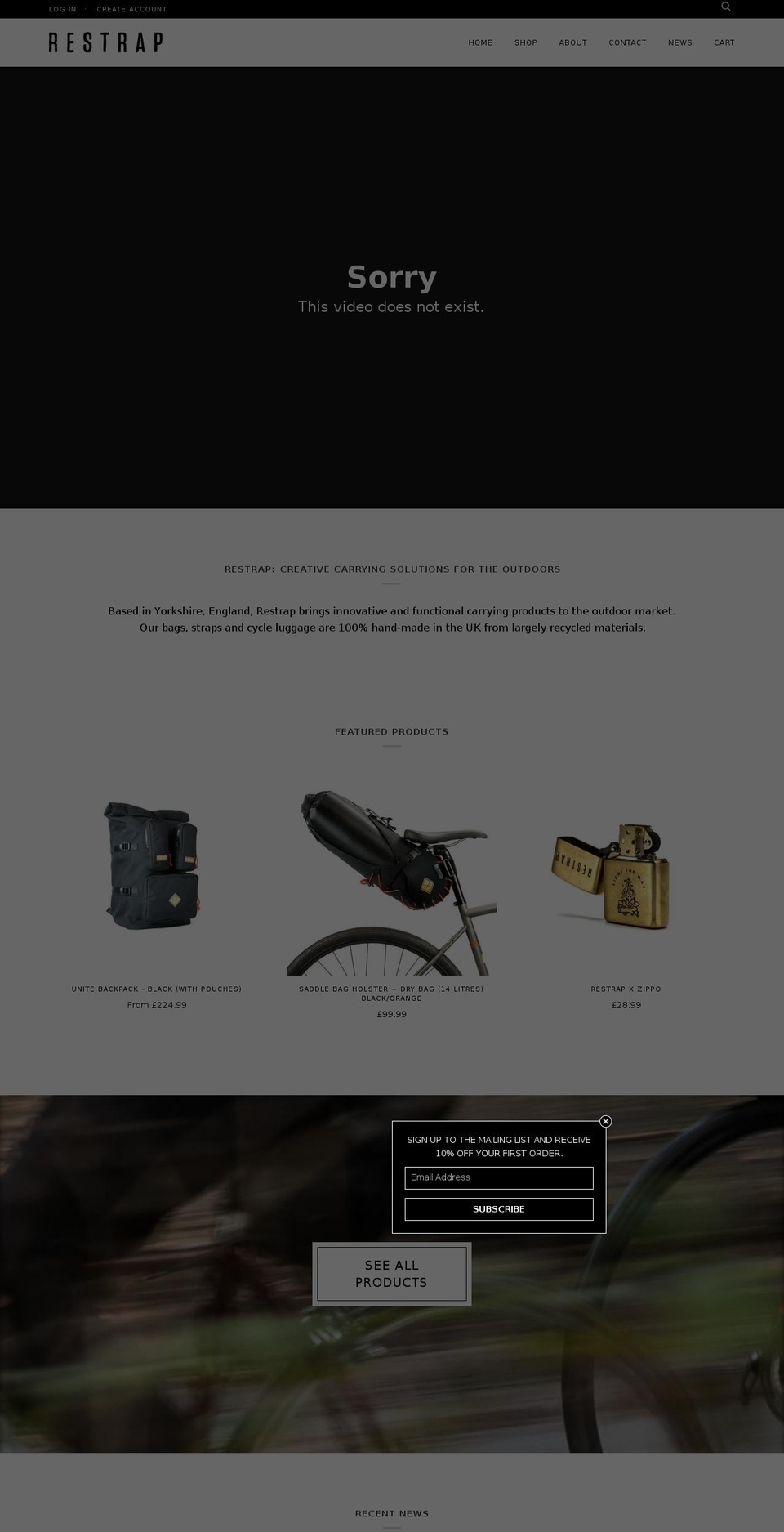 restrap.co.uk shopify website screenshot