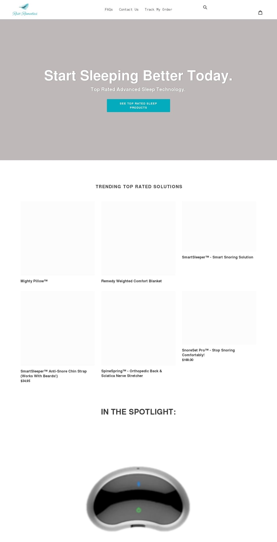 restremedies.com shopify website screenshot