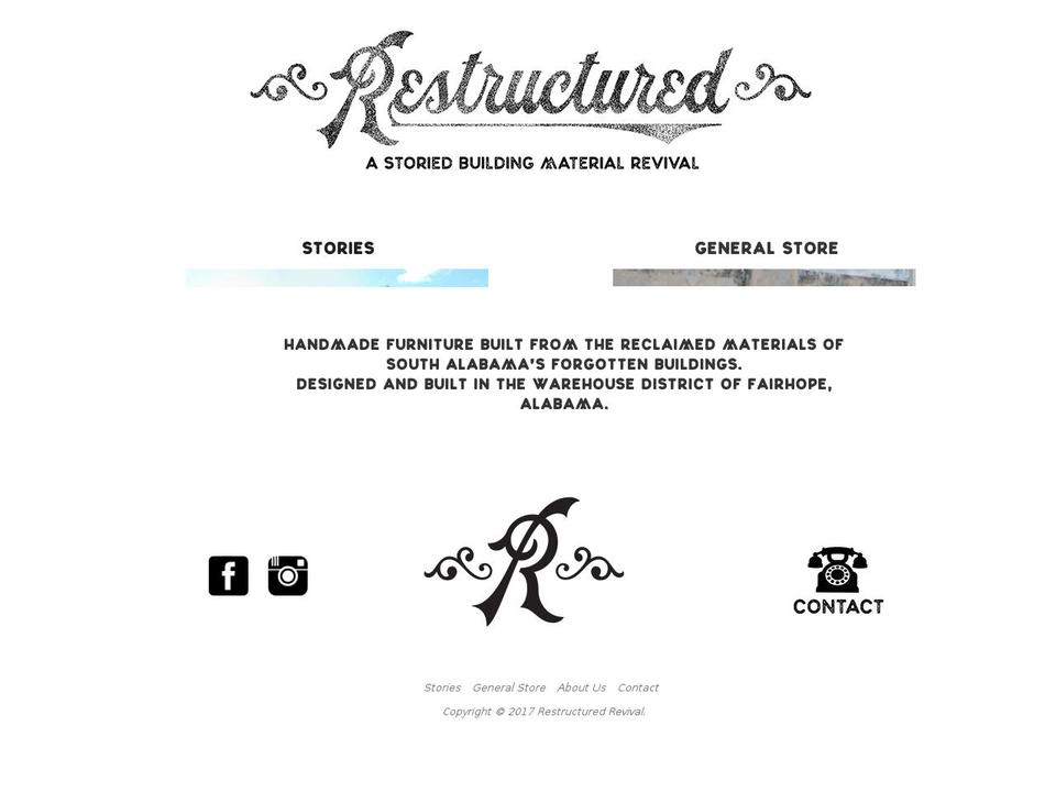 restructuredrevival.com shopify website screenshot