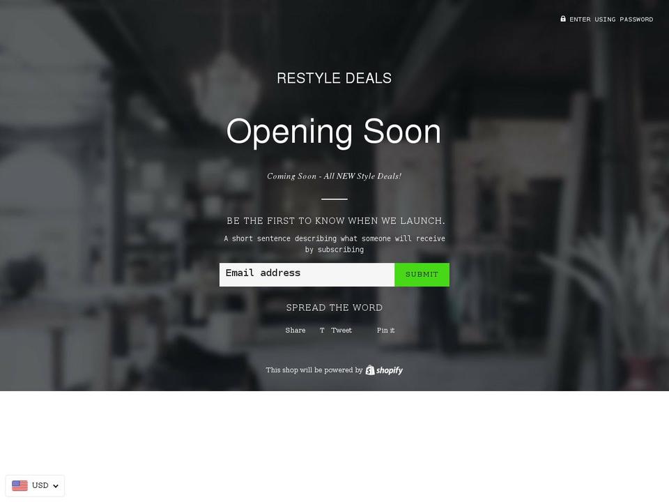 restyledeals.com — Shopify storefront screenshot