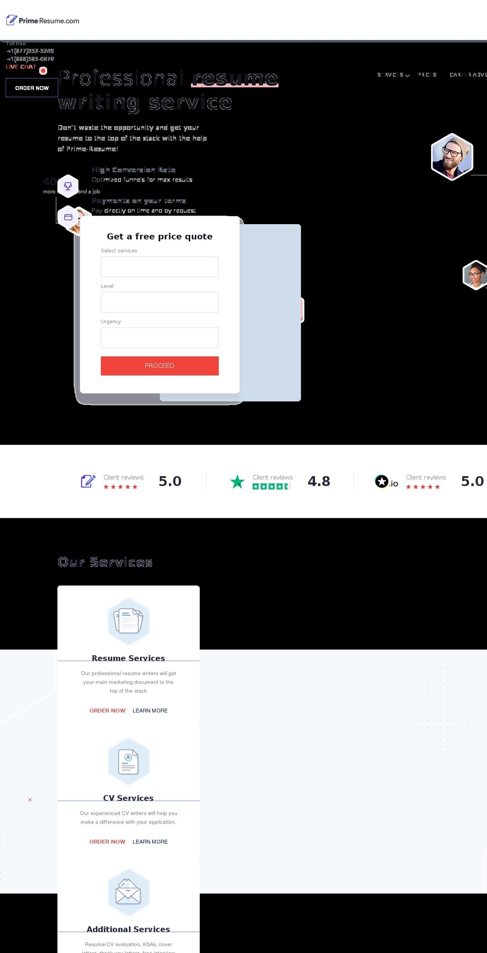 theme-export-www-beatresumerobots-com-startup Shopify theme site example resumes-experts.com