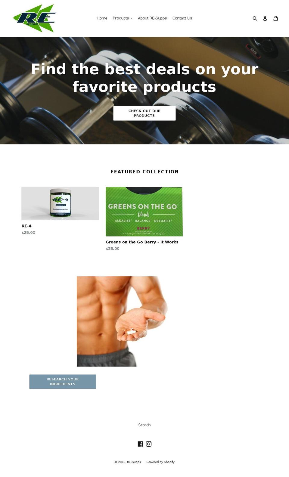 resupps.com — Shopify storefront screenshot
