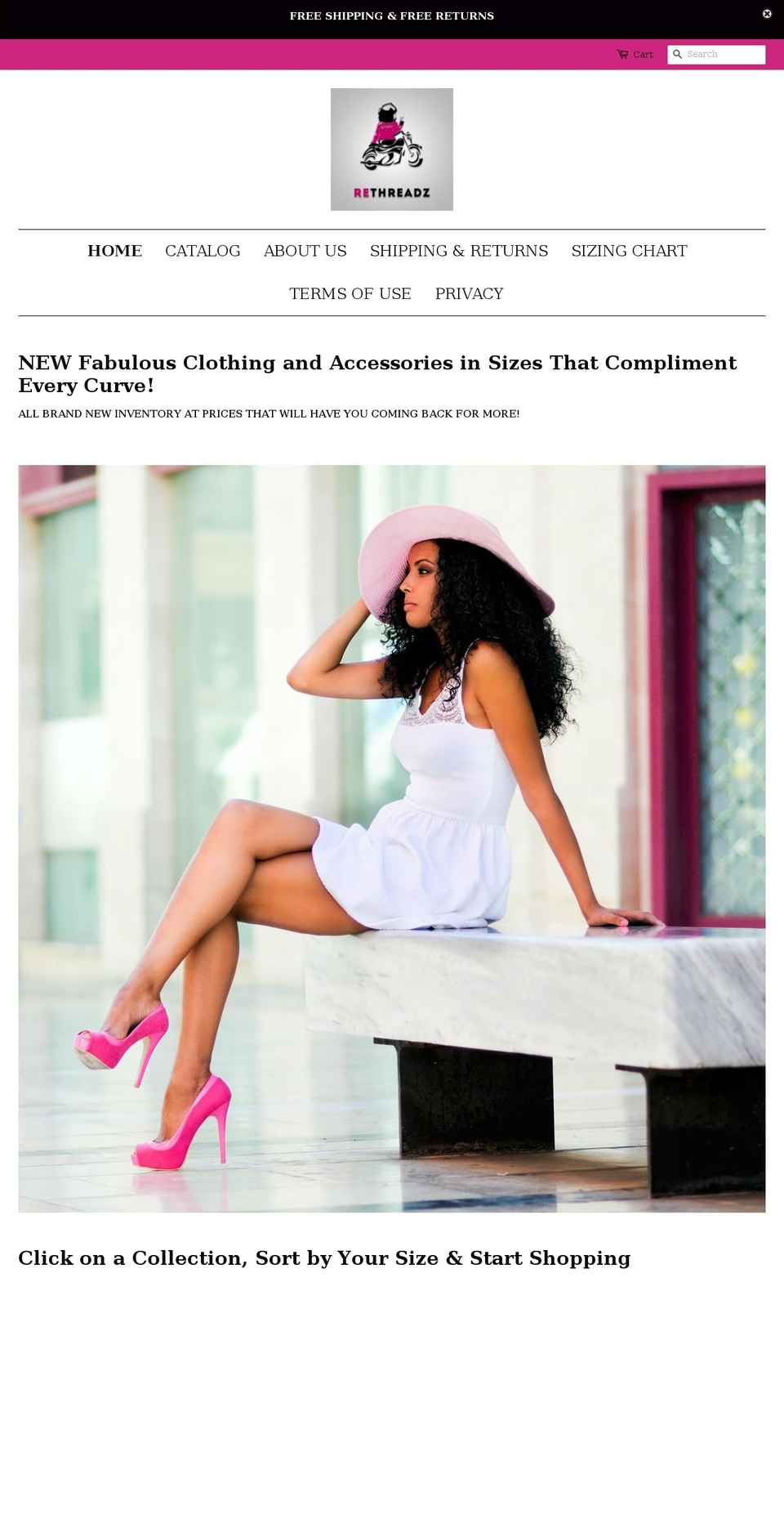 rethreadz.com shopify website screenshot