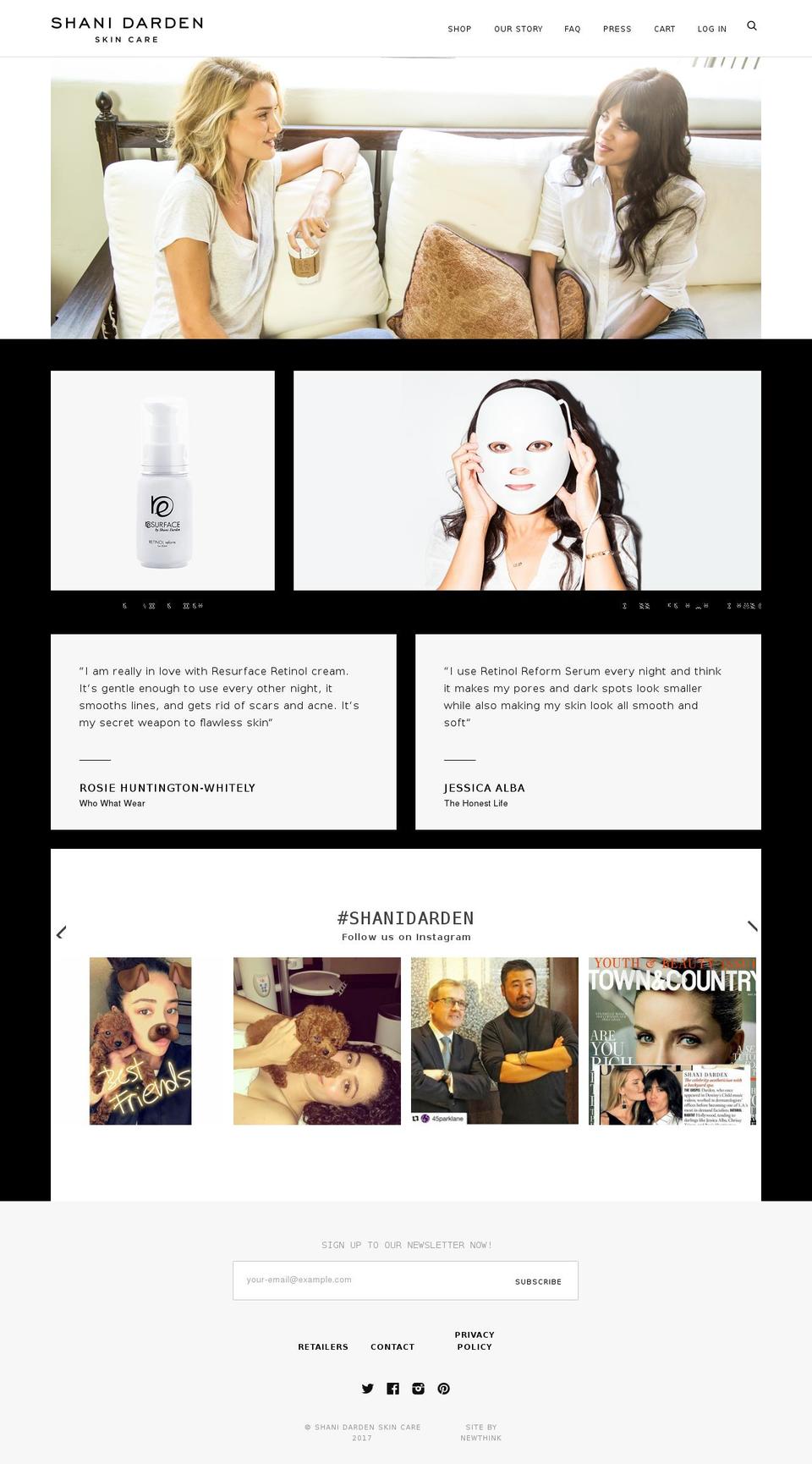 retinolreform.com shopify website screenshot
