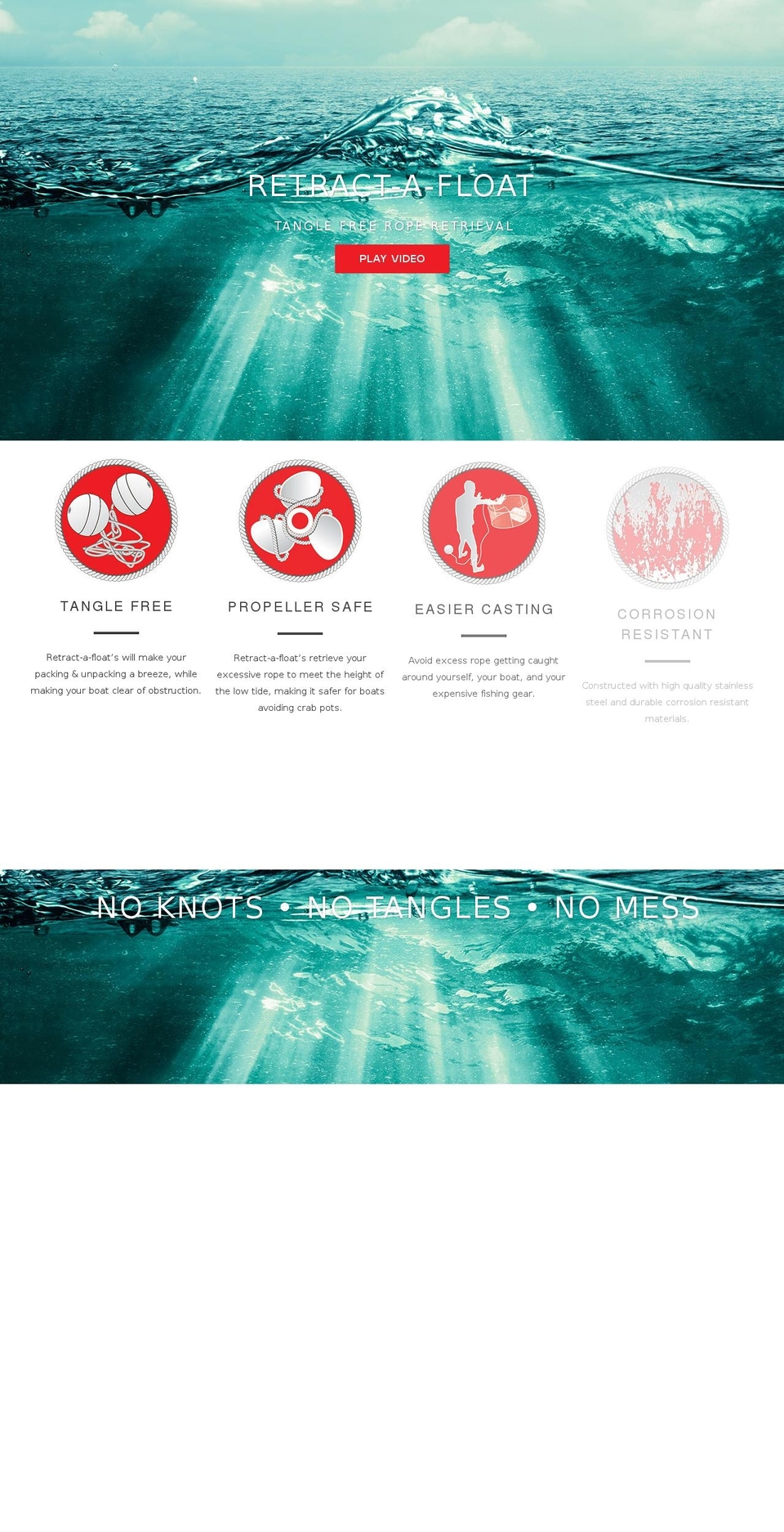retractafloat.com shopify website screenshot