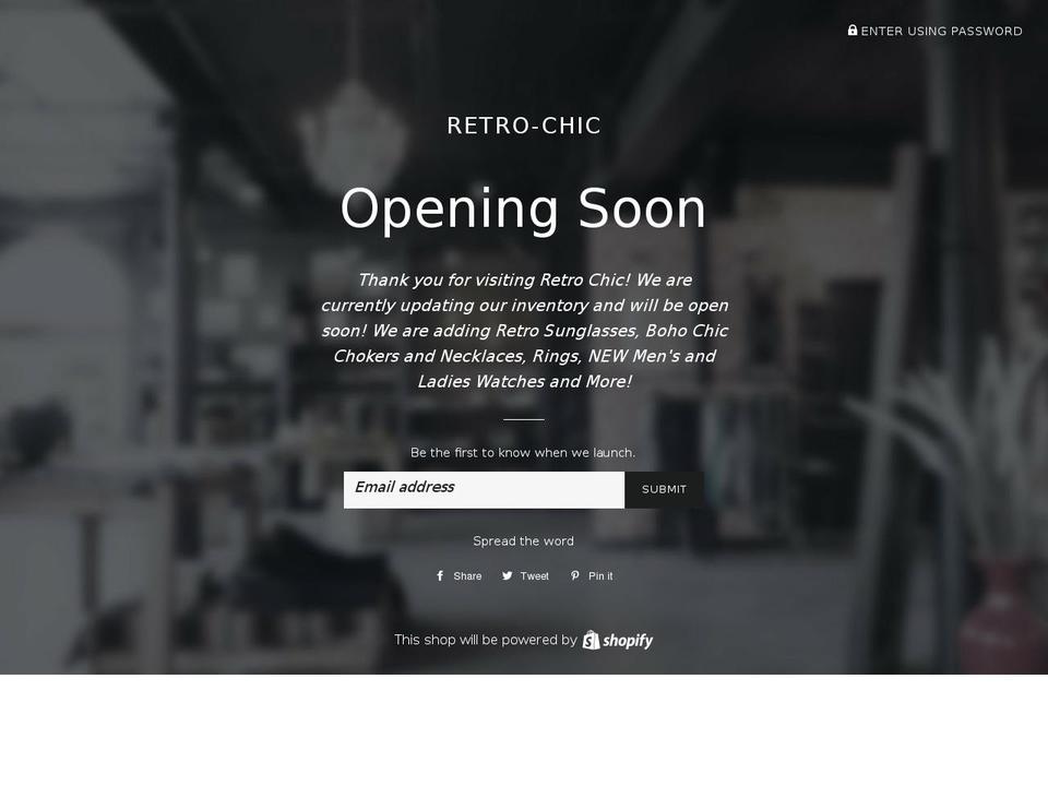 retro-chic.com — Shopify storefront screenshot