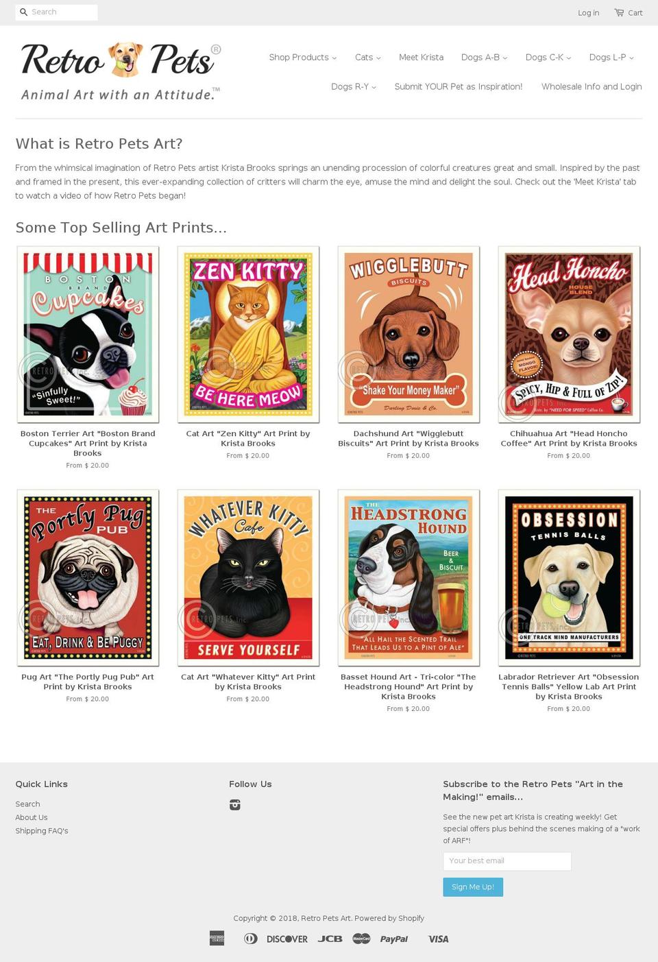 retrocats.com — Shopify storefront screenshot