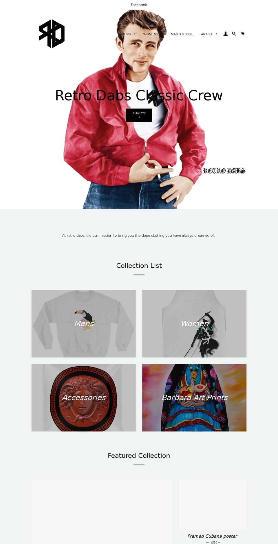 retrodabs.com — Shopify storefront screenshot